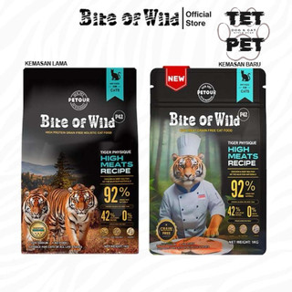 Hạt Cho Mèo Bite Of Wild Gói 1KG Không Độn Ngũ Cốc, Mix Kèm Viên Thịt Sấy, Dùng Cho Mèo Mọi Lứa Tuổi