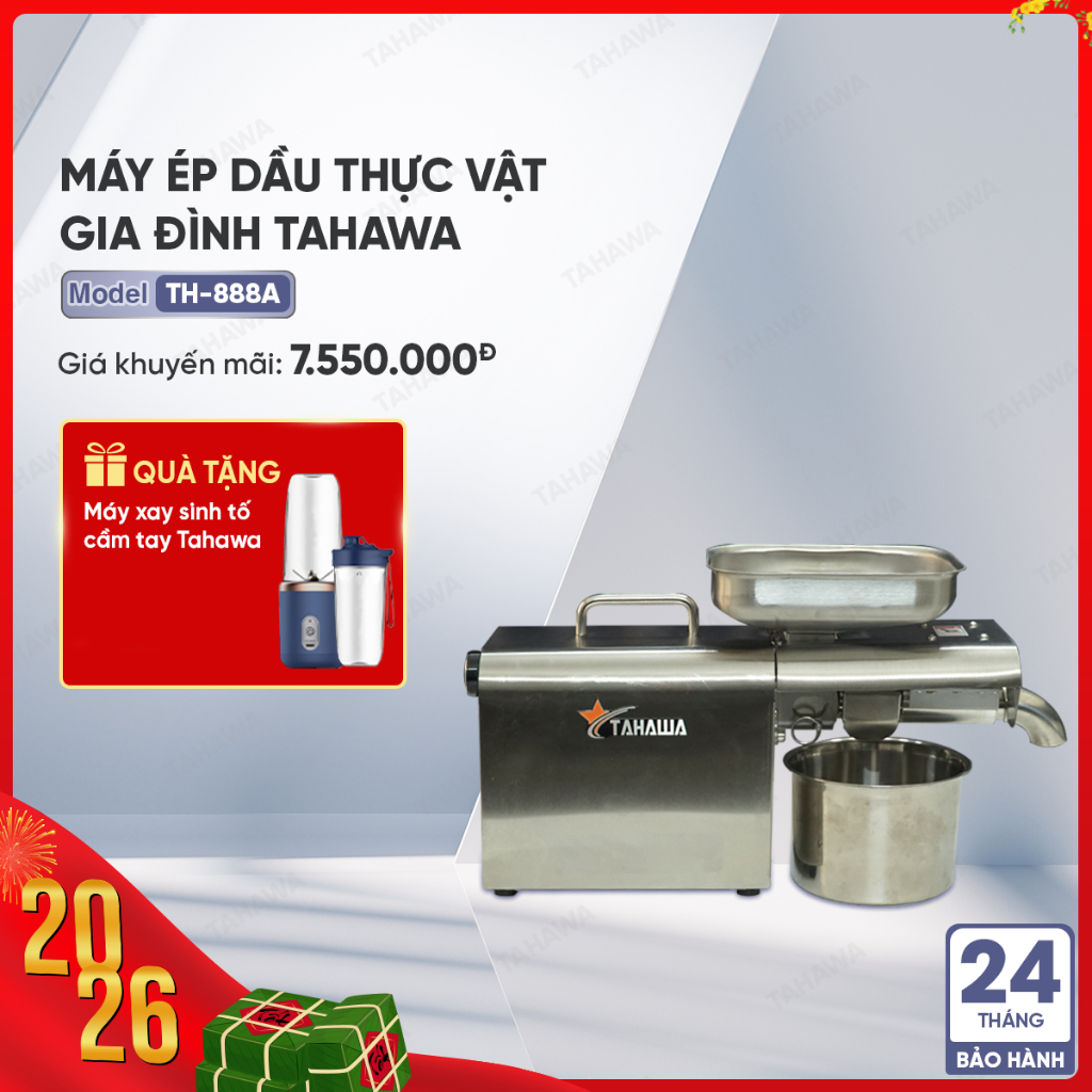 Máy ép dầu thực vật nóng lạnh dùng trong gia đình Tahawa TH-888A