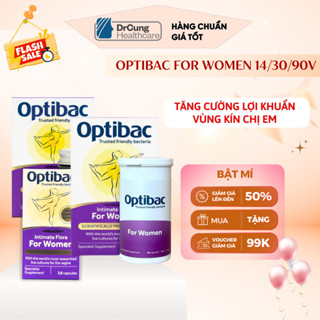  Optibac Tím - Men Vi Sinh Bổ Sung Lợi Khuẩn Chăm Sóc Vùng Kín  Hộp 30 viên 90 viên  