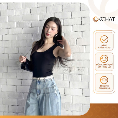 Áo Thun 𝐂𝐂𝐇𝐀𝐓 Kiểu 3 Lỗ Basic Trẻ Trung Chất Liệu Co Giãn Mát Mẻ 15TSC2001OT