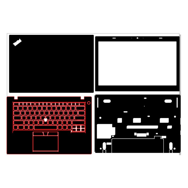 Decal skin Lenovo ThinkPad T460 cắt sẵn mặt ABC