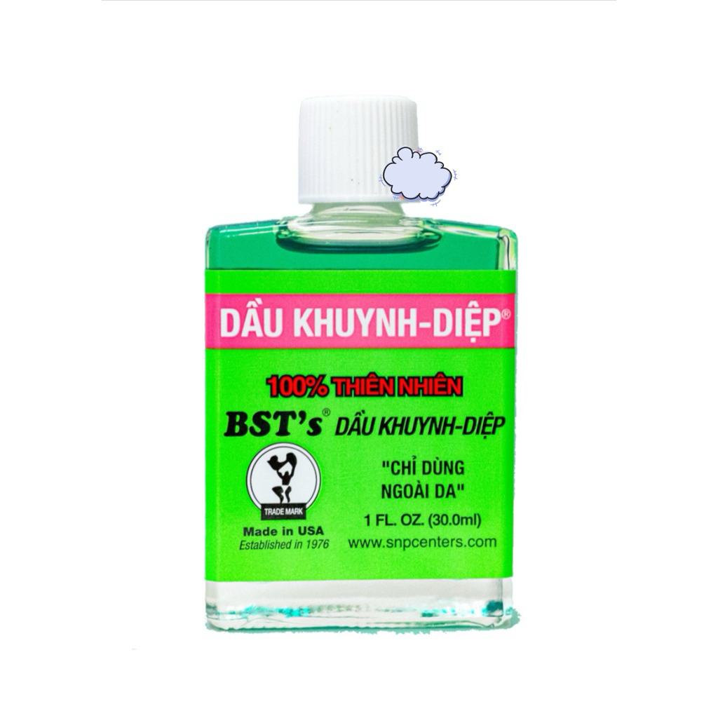 Dầu khuynh diệp BST’s Eucalyptus Oil chai 30ml - mẫu mới 11/2025