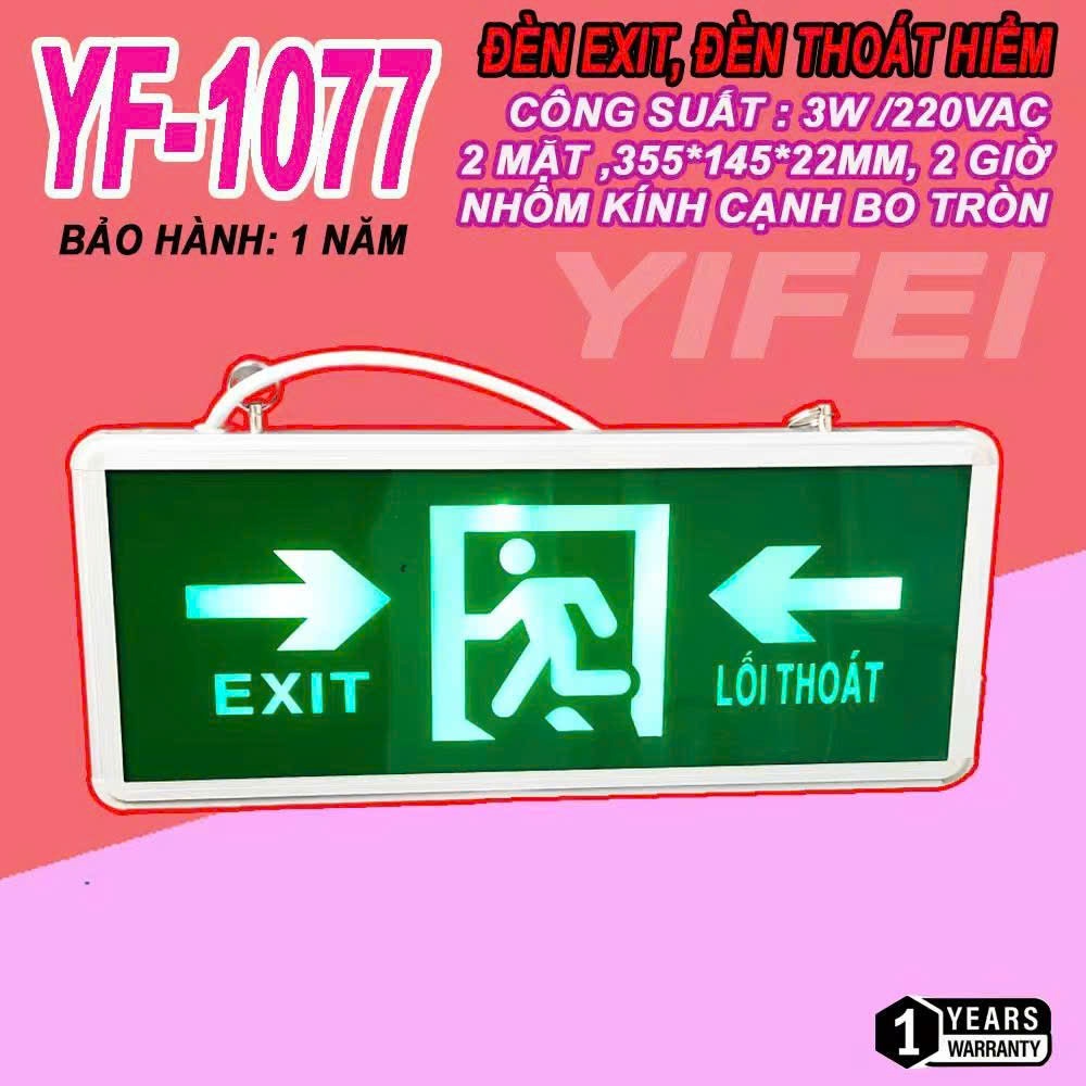 Đèn Exit 2 mặt có chữ lối thoát đèn thoát hiểm
