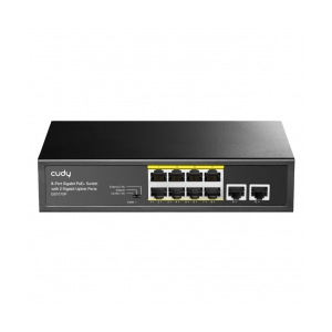Switch PoE Cudy GS1010P Chính hãng (8-Port Gigabit PoE+ Switch với 2 Gigabit Uplink Ports 120W)