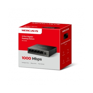 Switch Mercusys MS105GS 5 port Gigabit (1.0Gbps, Vỏ thép)