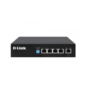 Switch DLINK DGS-F1005P-E Chính hãng (4 Port 10/100/1000 Mbps PoE, 1 CỔNG UPLINK 10/100/1000 Mbps, V
