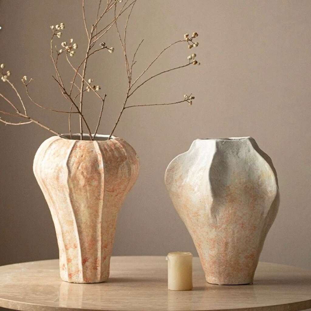 Bình hoa gốm MELON VJ nhập khẩu cao cấp / MELON VJ Vase