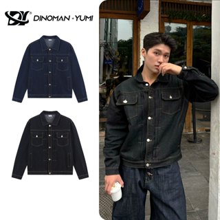  Áo Jean Xếp Ly DINOMAN Vải Jeans Wash Cao Cấp Form Đứng Trẻ Trung Bền Màu Phong Cách Mạnh Mẽ SM026 