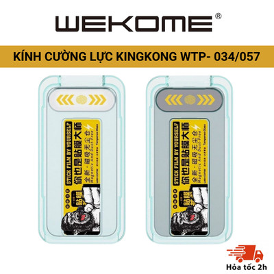 Kính cường lực KINGKONG  , WTP-034 trong suốt độ cứng 9H khung tự dán, chống vỡ tốt iphone 11 12 13 14 15 16 promax