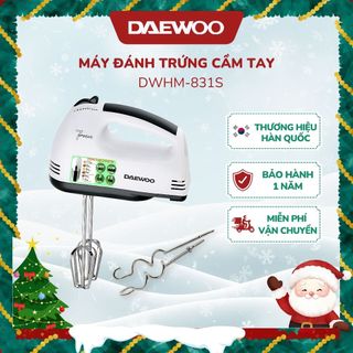  Máy đánh trứng cầm tay Daewoo DWHM-318 điều khiển 7 tốc độ bền bỉ tiện dụng bảo hành 12 tháng 