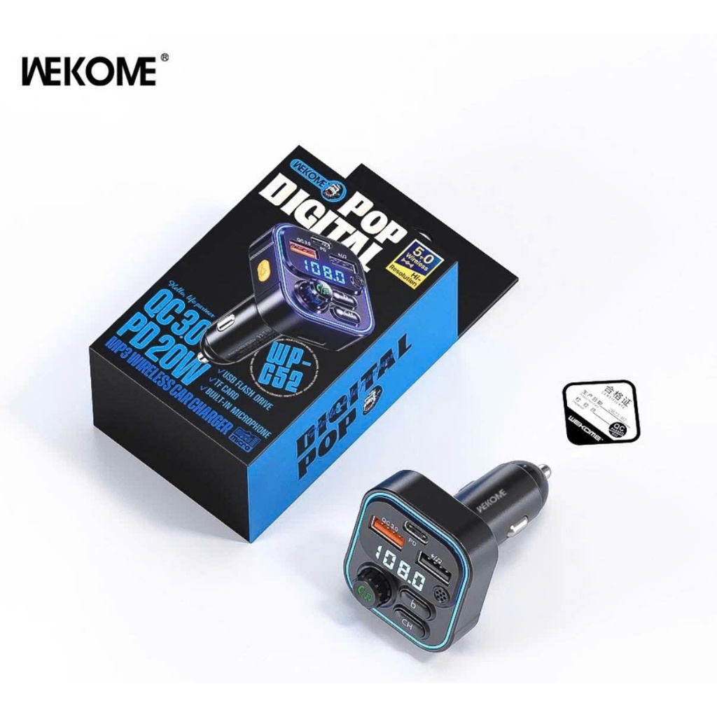 W40 Tẩu sạc xe hơi Wekome 20w