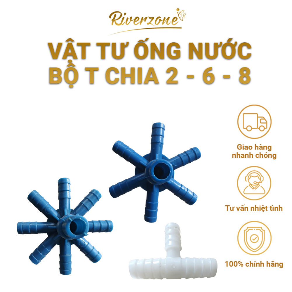 Bộ Chia T Khuếch Tán Oxy T2/T6/ T8 - Phụ Kiện Chia Khí Oxy Cho Ống Nano Tube