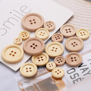 [Túi 5 cái] Cúc Gỗ Handmade With Love - cúc gỗ trang trí, phụ kiện làm đồ handmade