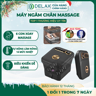  Bồn Ngâm Chân Massage DELAX BNC02 – 6 Con Lăn Làm Nóng Tự Động Gấp Gọn Chống Giật An Toàn 