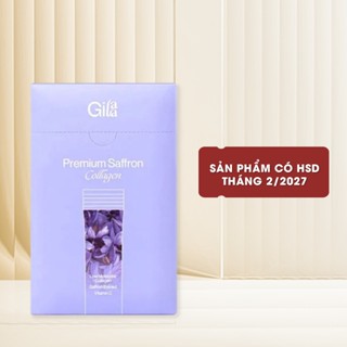  Bột Uống Collagen Gilaa Cao Cấp Kết Hợp Nhụy Hoa Nghệ Tây Cải Thiện Trắng Da Premium Saffron Collagen 