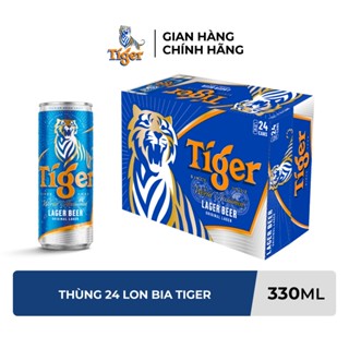  Nồng độ cồn 5% - Thùng 24 Lon Bia Tiger 330ml Lon 