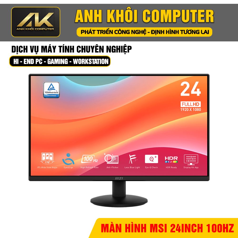 Màn hình MSI PRO MP242L 23.8inch FHD IPS 100Hz