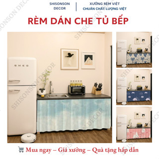  Rèm che bếp kệ tủ bếp mini 20+ MẪU BÁN CHẠY NHẤT 2025 sử dụng keo dán tiện lợi không khoan trang trí siêu đẹp 