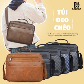 Túi Đeo Chéo Da DOHAGO Ngăn Chính Đựng Vừa Tài Liệu Khổ Giấy A4 - TDC14