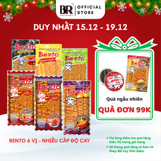  Combo 6 Gói Bánh Snack Mực Tẩm Gia Vị Cay Ngọt Hải Sản Thái Lan Bento 18g Đủ Vị 