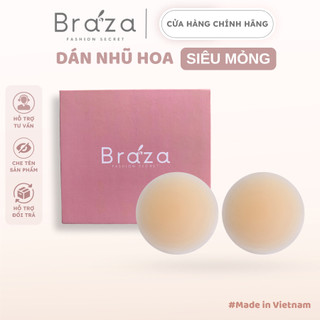  Miếng Dán Che Nhũ Hoa Tàng Hình Siêu Mỏng Không Lộ Viền Sử Dụng Nhiều Lần Cao Cấp BRAZA - 399 - 500 