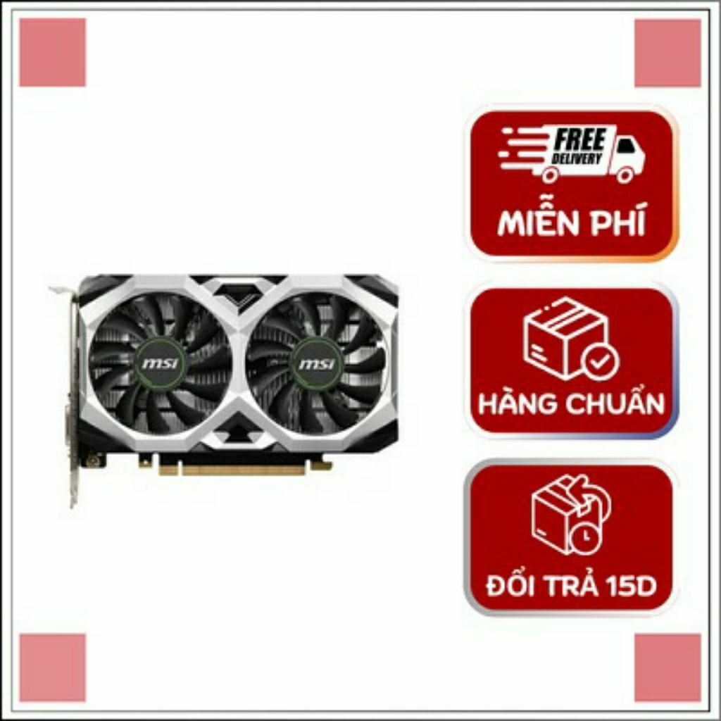Card màn hình MSI GTX 1650 4GB D6 Ventus XS OC Cũ bảo hành 1 tháng.