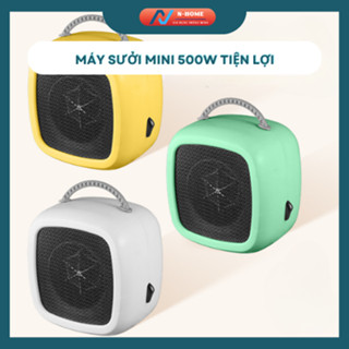 Quạt Sưởi Mini 500W, Máy Sưởi Điện Nhỏ Gọn, Tiết Kiệm Điện, Dùng Cho Văn Phòng/Phòng Ngủ Tiện Lợi