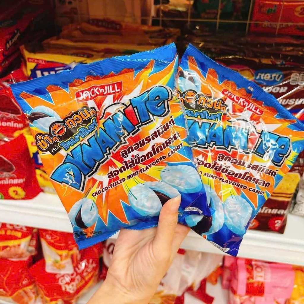 Kẹo Thái Lan Jack’n Jill Dynamite & XO nhiều vị – Kẹo cứng nhân mềm, kẹo soda chanh, trà chanh đá