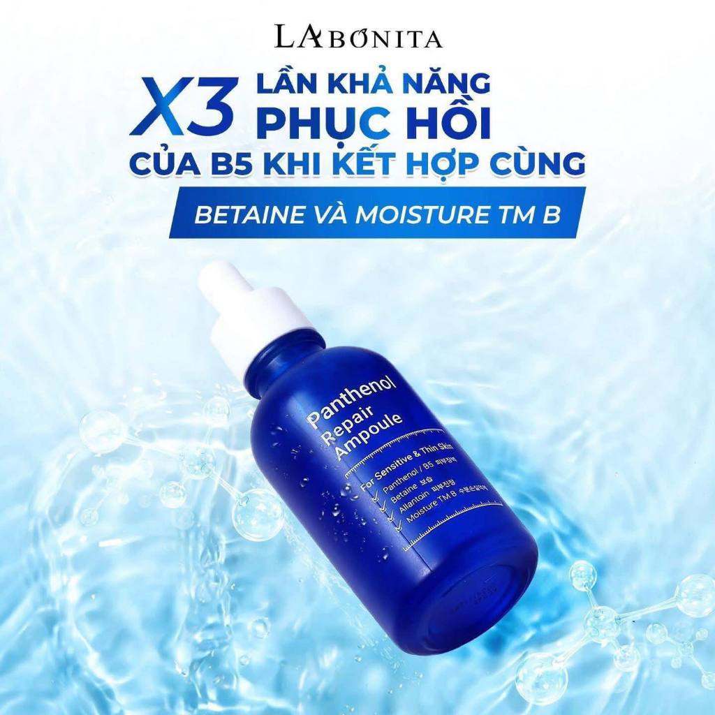 Serum La Bonita B5 Panthenol Repair Ampoule Hỗ Trợ Phục Hồi, Làm Dịu Da 50ml