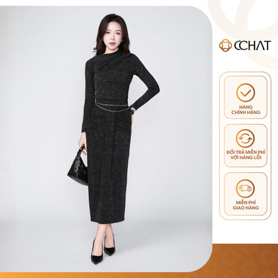 Set Đồ Nữ 𝐂𝐂𝐇𝐀𝐓 Dáng Ôm High Rise Bề Mặt Có Ánh Tuyến Chất Liệu Thun Co Giãn Tốt 24BDC2015OT