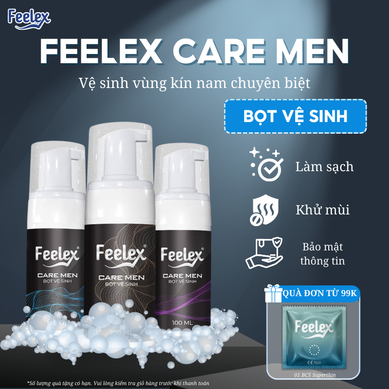Bọt Vệ Sinh Nam Giới Feelex Care Men Dung Dịch Tạo Bọt 100ml