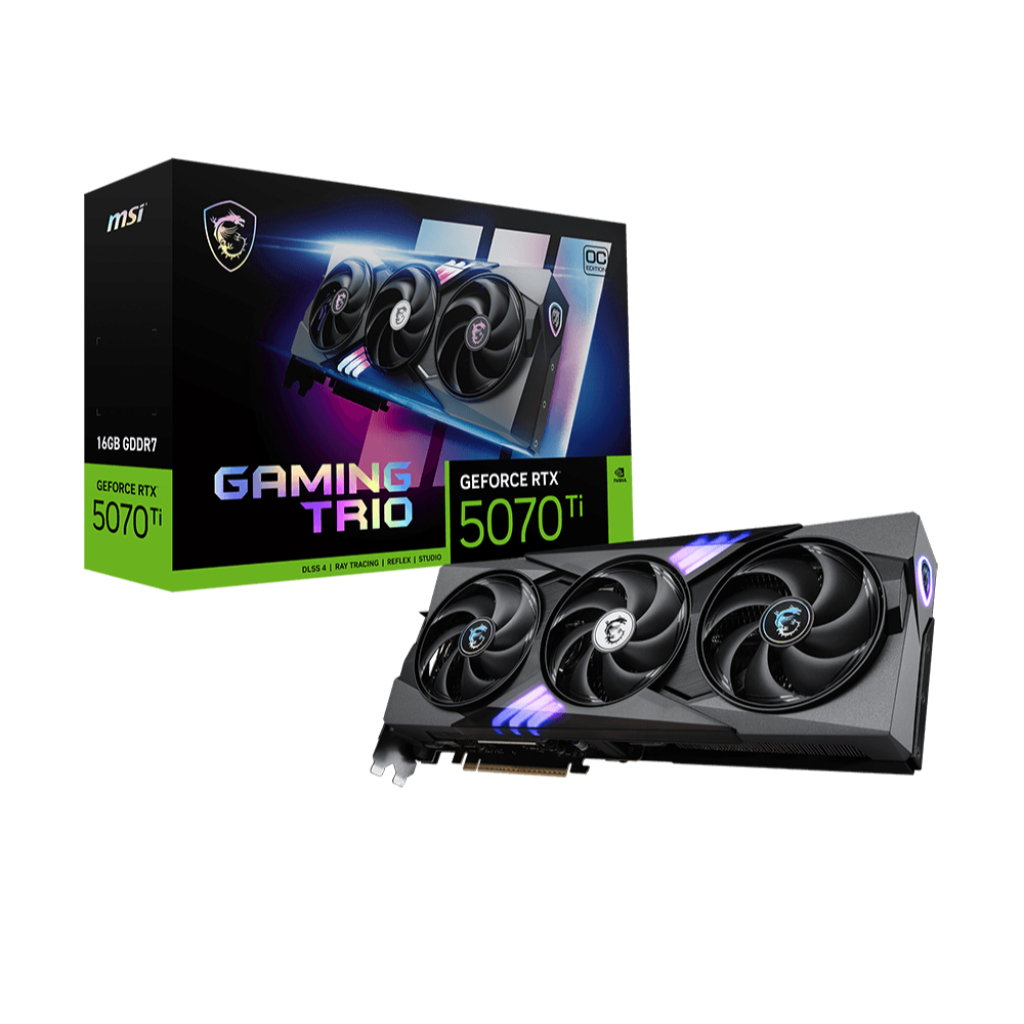 Card Màn Hình MSI GeForce RTX™ 5070 Ti 16G GAMING TRIO OC - Hàng chính hãng - BH 36 tháng