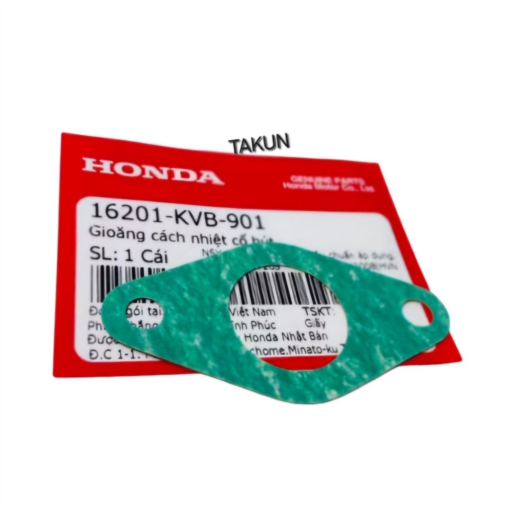 Gioăng, ron co xăng co hút xe AIR BLADE 110, CLICK 110 2007-2008... zin 16201-KVB-901