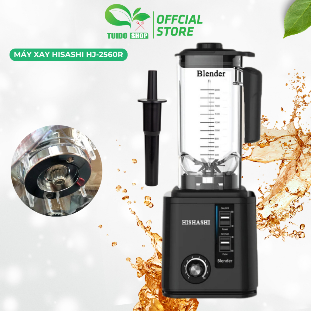 MÁY XAY SINH TỐ CÔNG NGHIỆP HISHASHI BLENDER HJL 2560R - TUIDO SHOP