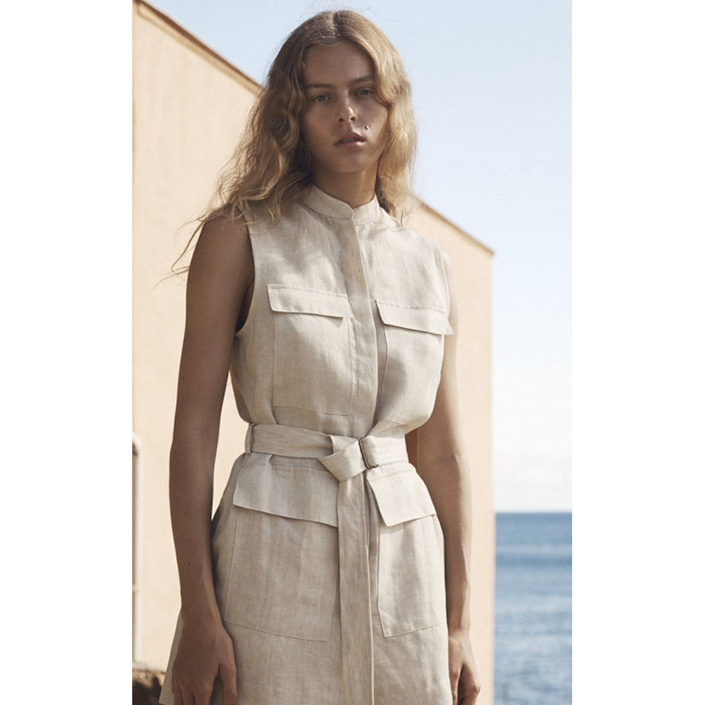 Đầm linen tưng cao cấp