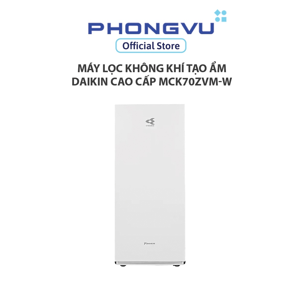 Máy lọc không khí tạo ẩm Daikin cao cấp MCK70ZVM7-W - Lọc bụi mịn, Tạo ẩm, Streamer, PM2.5 - Bảo hàn
