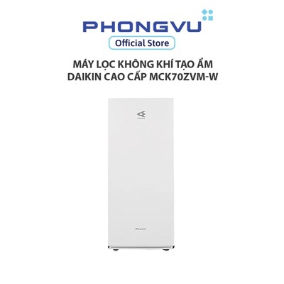 Máy lọc không khí tạo ẩm Daikin cao cấp MCK70ZVM7-W - Lọc bụi mịn, Tạo ẩm, Streamer, PM2.5 - Bảo hành 12 tháng