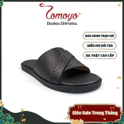 SIÊU SALE 8.8-Dép Da Nam TOMOYO TMD12101 – Da Bò Thật Cao Cấp – Êm Chân – Chống Trượt – Lịch Lãm