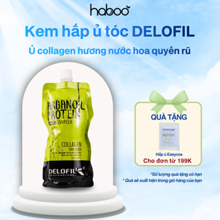  Dầu hấp ủ tóc collagen giảm rụng phục hồi tóc hư tổn dưỡng siêu mềm mượt hết khô xơ Delofil Collagen 500ML 