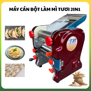 Máy Cán Bột Làm Mì Tươi Chạy Điện Inox Thước Lô 15cm 16cm 18cm 20cm 22cm Bảo Hành 12 Tháng