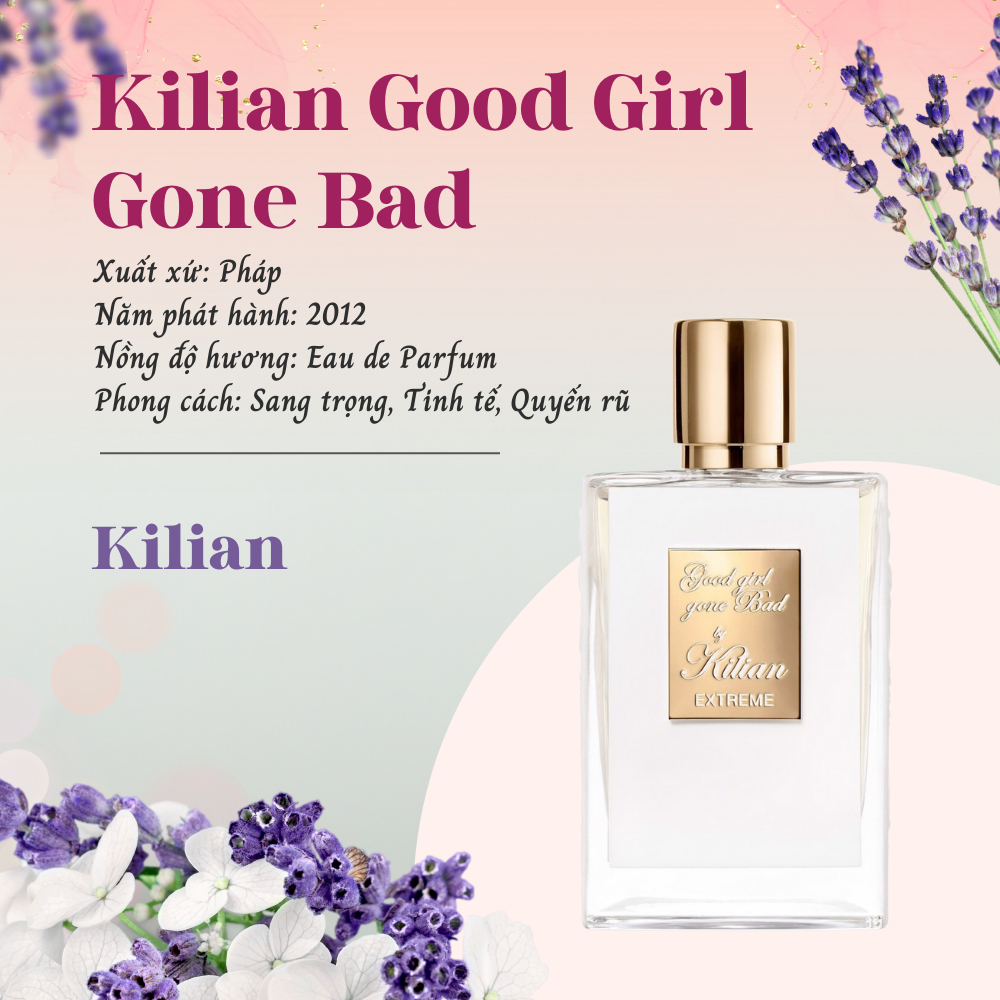 Nước hoa nữ rắn trắng Kilian Good Girl Gone Bad chiết 10ml, hương hoa cỏ, tinh tế, cá tính | BigBuy360 - bigbuy360.vn