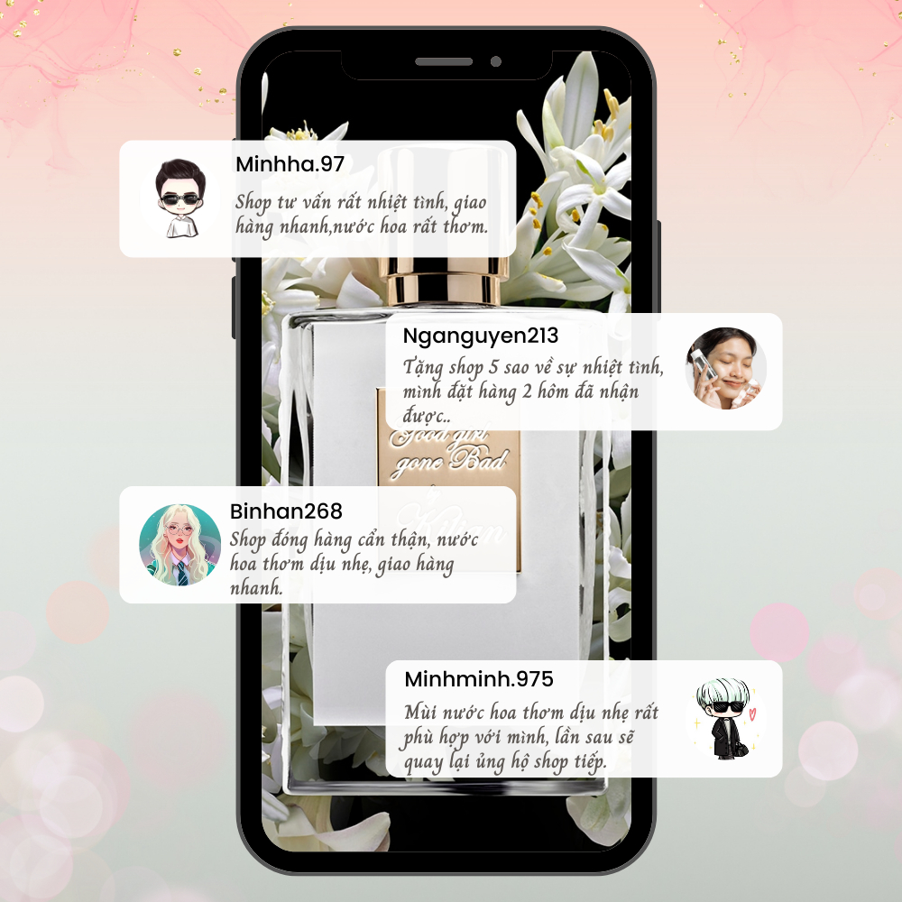 Nước hoa nữ rắn trắng Kilian Good Girl Gone Bad chiết 10ml, hương hoa cỏ, tinh tế, cá tính | BigBuy360 - bigbuy360.vn