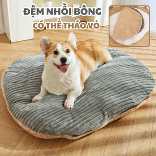  Đệm cho chó ấm áp | Nệm cho chó mèo kiểu nhồi bông có thể tháo rời - Pi Sà Pet Shop 