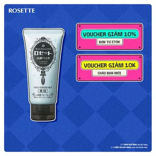  Sữa Rửa Mặt Rosette Làm Giảm Mụn Face Wash Pasta Acne Clear 120G 