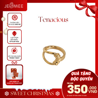  Nhẫn nữ JESMEE nhẫn titan dạng xoắn Tenacious Mạ vàng- R3531 