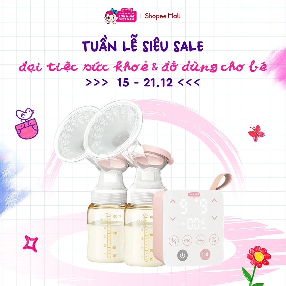  Máy hút sữa điện đôi Concung Good DP Comfort PLUS 