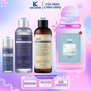  Toner dưỡng ẩm Dear Klairs Không mùi Có mùi 30ml 180ml   180ML TẶNG GÓI ROUND LAB   