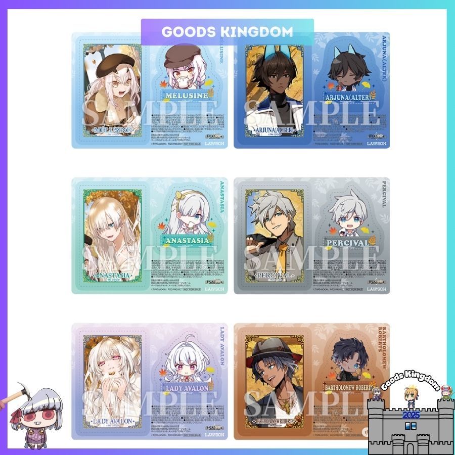 Thẻ nhựa sưu tập Fate Grand Order x Lawson 2025 - chính hãng Lawson