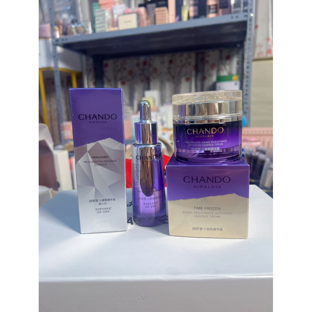 (A240)Bộ Đôi CHANDO Himalaya Time Frozen Tinh Chất Serum & Kem Dưỡng Phục Hồi Chống Lão Hóa Cấp Ẩm C