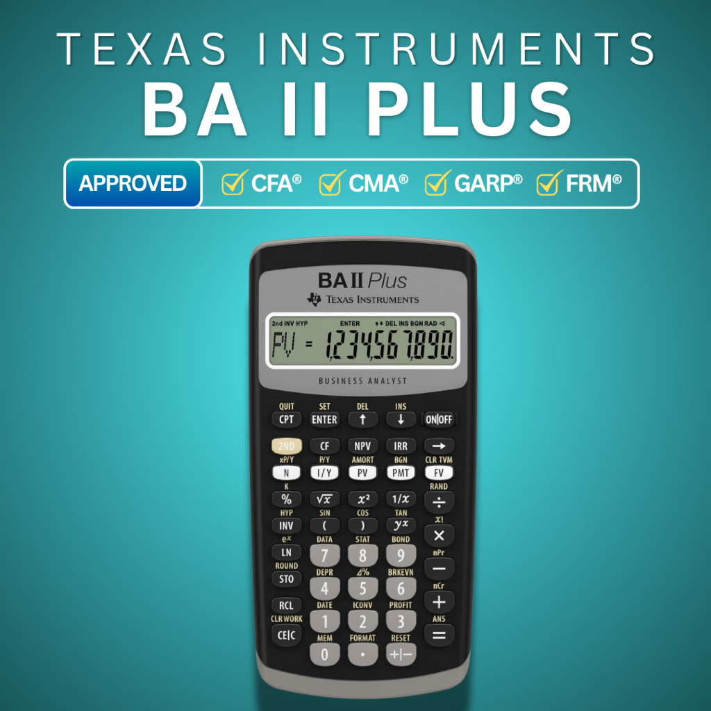Máy tính tài chính CFA Texas Instruments TI BA II Plus